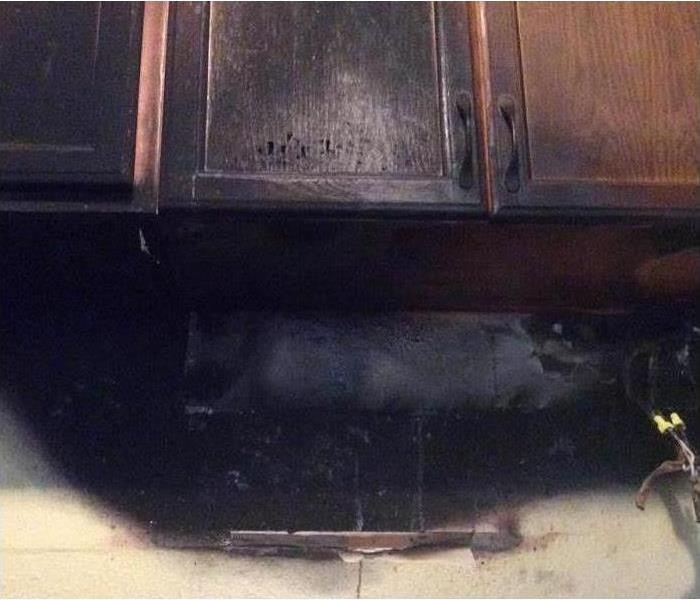 Always remember that soot should never be cleaned with water first.